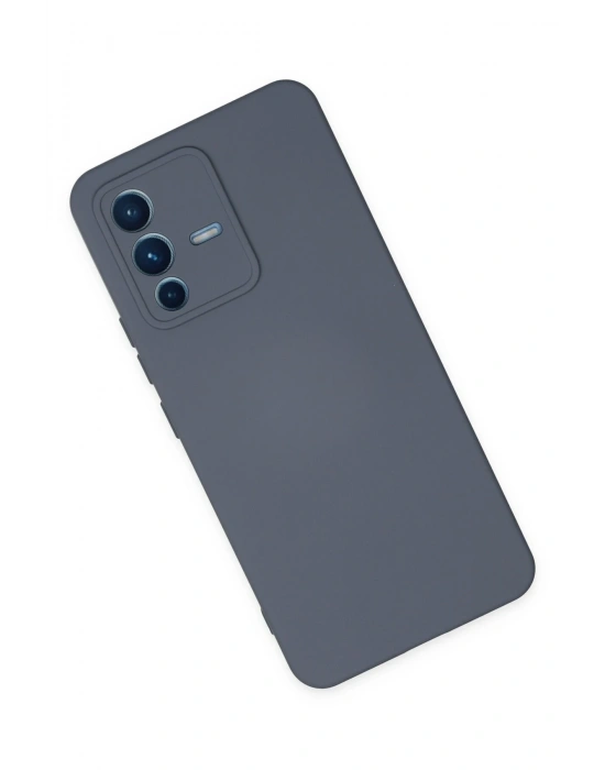 Newface Vivo V23 5G Kılıf Nano içi Kadife Silikon - Gri