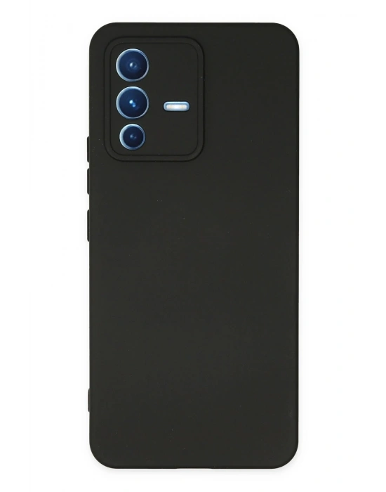 Newface Vivo V23 5G Kılıf Nano içi Kadife Silikon - Siyah