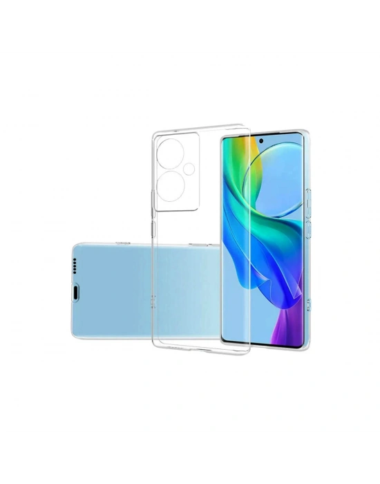 Newface Vivo V29 Lite Kılıf Lüx Şeffaf Silikon