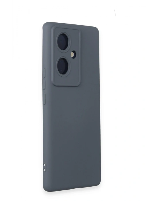 Newface Vivo V29 Lite Kılıf Nano içi Kadife Silikon - Gri