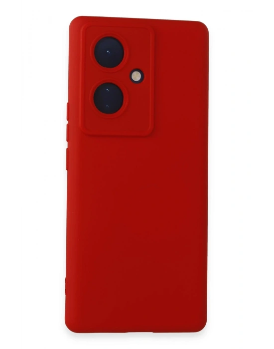 Newface Vivo V29 Lite Kılıf Nano içi Kadife Silikon - Kırmızı