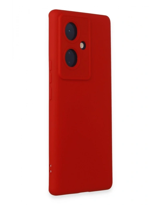 Newface Vivo V29 Lite Kılıf Nano içi Kadife Silikon - Kırmızı