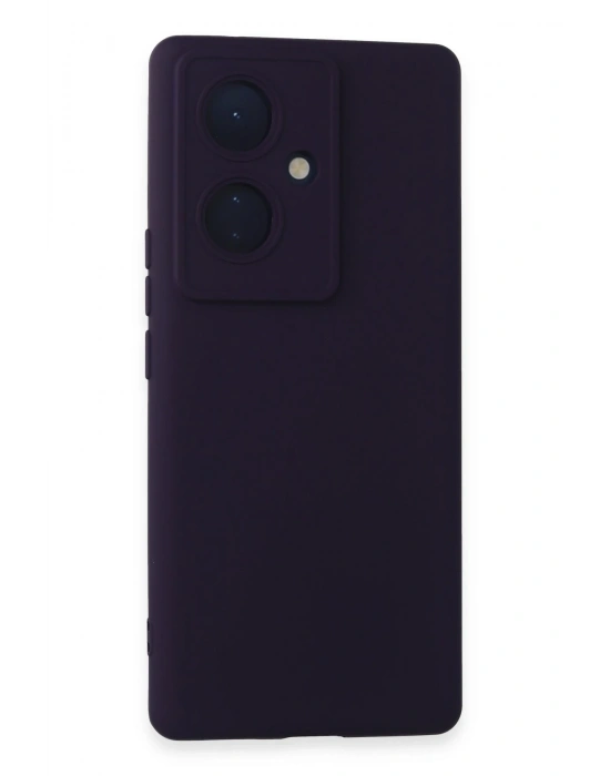 Newface Vivo V29 Lite Kılıf Nano içi Kadife Silikon - Mor