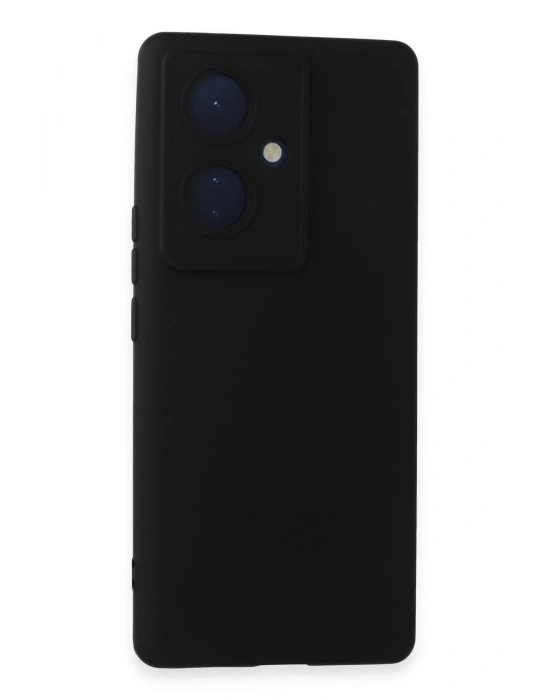 Newface Vivo V29 Lite Kılıf Nano içi Kadife Silikon - Siyah