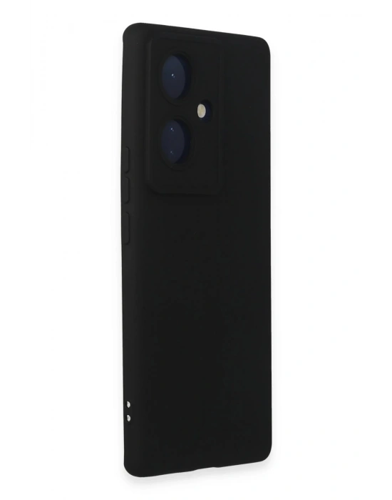 Newface Vivo V29 Lite Kılıf Nano içi Kadife Silikon - Siyah