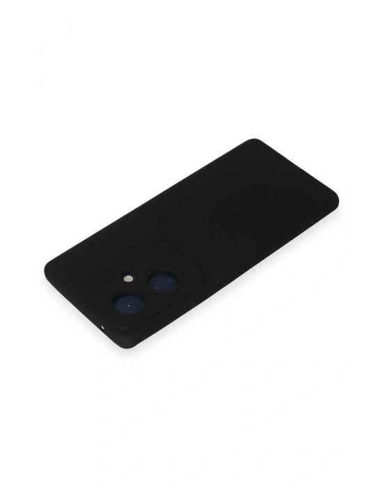 Newface Vivo V29 Lite Kılıf Nano içi Kadife Silikon - Siyah