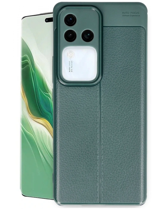 Newface Vivo V30 5G Kılıf Auto Focus Kapak - Koyu Yeşil