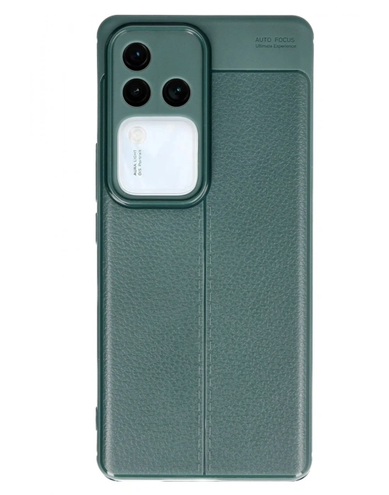 Newface Vivo V30 5G Kılıf Auto Focus Kapak - Koyu Yeşil