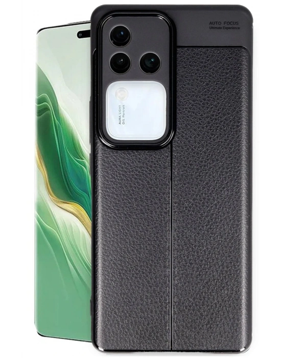 Newface Vivo V30 5G Kılıf Auto Focus Kapak - Siyah