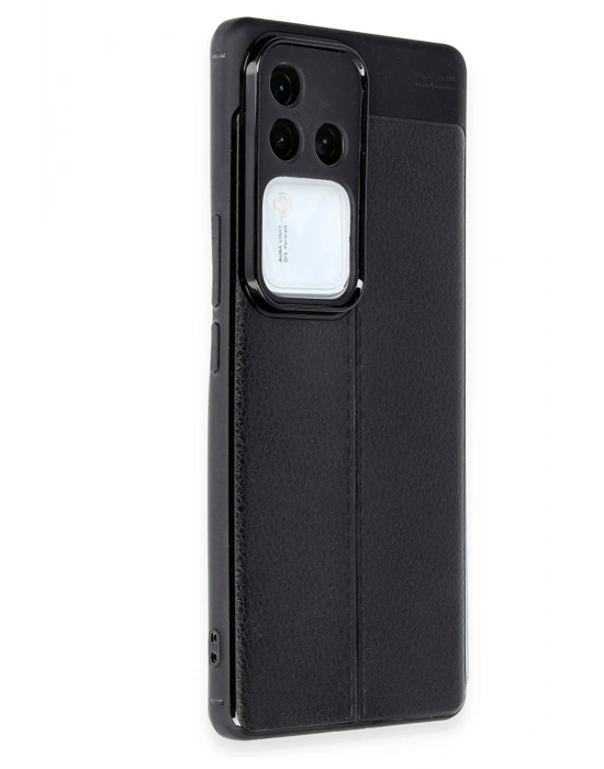 Newface Vivo V30 5G Kılıf Auto Focus Kapak - Siyah