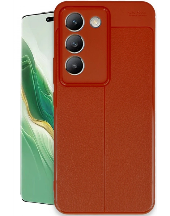 Newface Vivo V30 Lite 4G Kılıf Auto Focus Kapak - Kırmızı