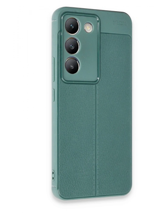 Newface Vivo V30 Lite 4G Kılıf Auto Focus Kapak - Koyu Yeşil