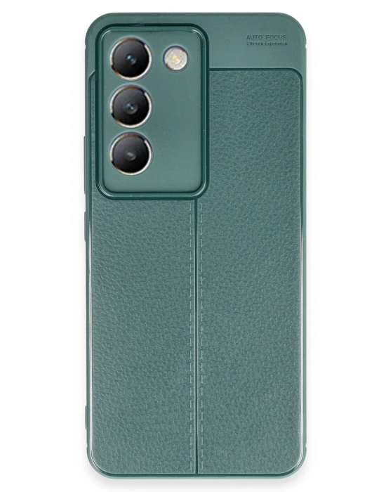 Newface Vivo V30 Lite 4G Kılıf Auto Focus Kapak - Koyu Yeşil