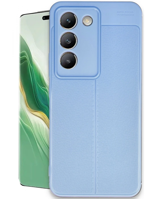 Newface Vivo V30 Lite 4G Kılıf Auto Focus Kapak - Mavi