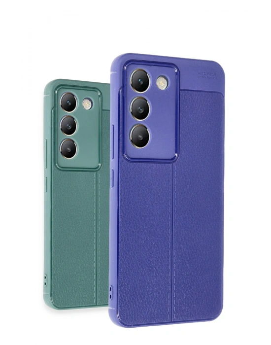 Newface Vivo V30 Lite 4G Kılıf Auto Focus Kapak - Mavi