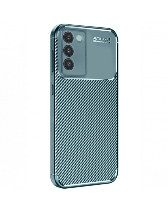 Newface Vivo V30 Lite 4G Kılıf Auto Focus Karbon Kapak - Koyu Yeşil