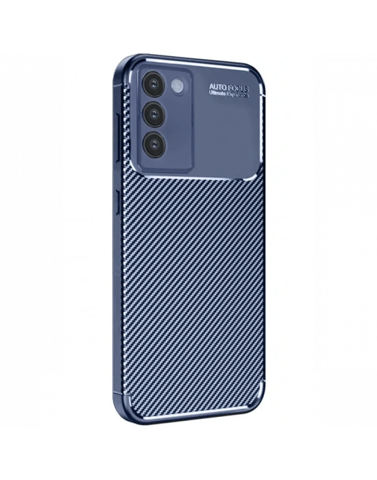 Newface Vivo V30 Lite 4G Kılıf Auto Focus Karbon Kapak - Lacivert