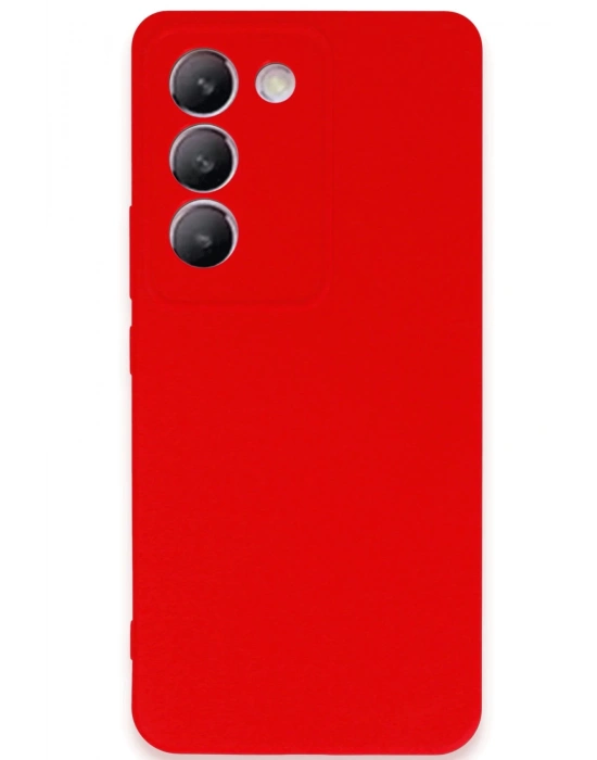 Newface Vivo V30 Lite 4G Kılıf First Silikon - Kırmızı