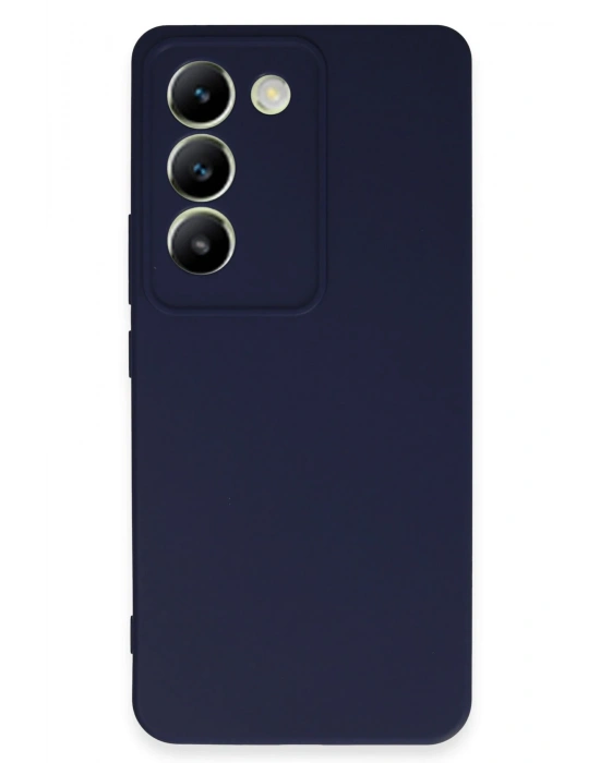 Newface Vivo V30 Lite 4G Kılıf First Silikon - Lacivert