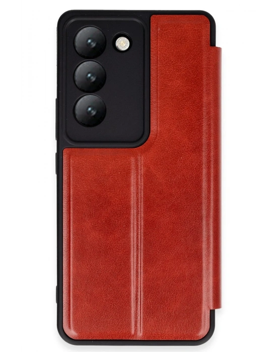 Newface Vivo V30 Lite 4G Kılıf Flip Cover - Kırmızı