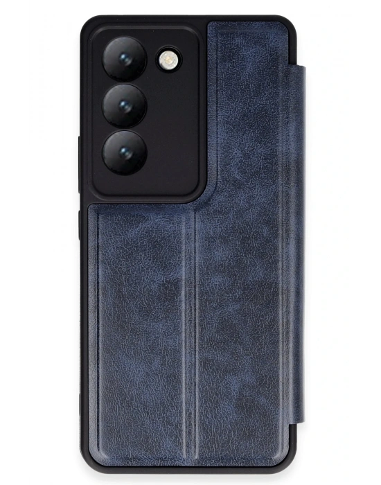 Newface Vivo V30 Lite 4G Kılıf Flip Cover - Lacivert