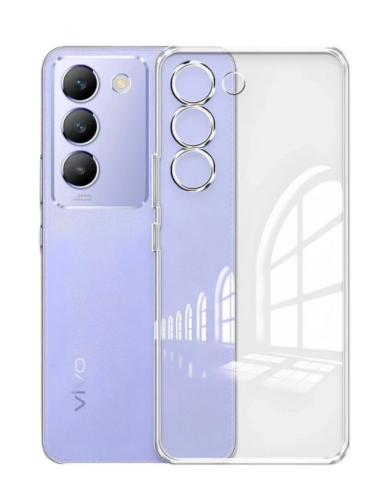 Newface Vivo V30 Lite 4G Kılıf Lüx Şeffaf Silikon