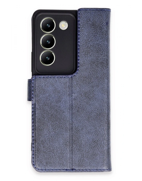 Newface Vivo V30 Lite 4G Kılıf Trend S Plus Kapaklı Kılıf - Lacivert