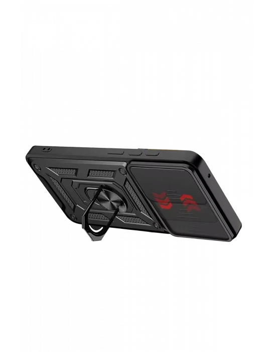 Newface Vivo V30 Lite 4G Pars Lens Yüzüklü Silikon - Siyah