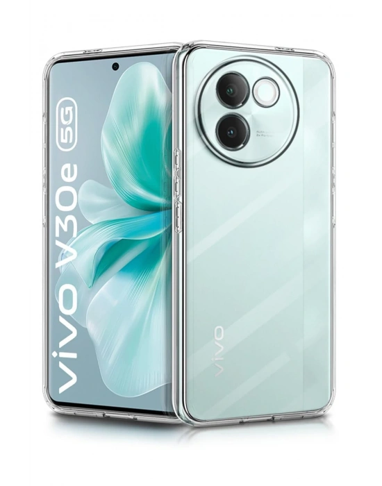 Newface Vivo V30e Kılıf Lüx Şeffaf Silikon