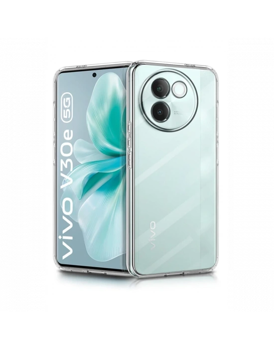 Newface Vivo V30e Kılıf Lüx Şeffaf Silikon