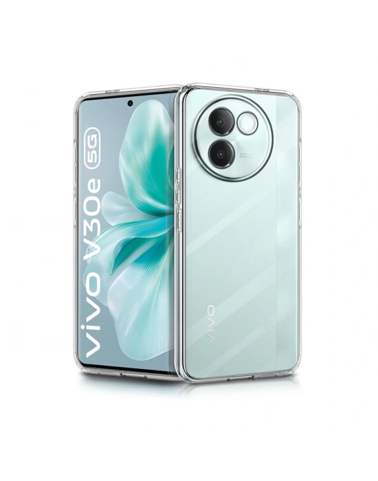 Newface Vivo V30e Kılıf Lüx Şeffaf Silikon