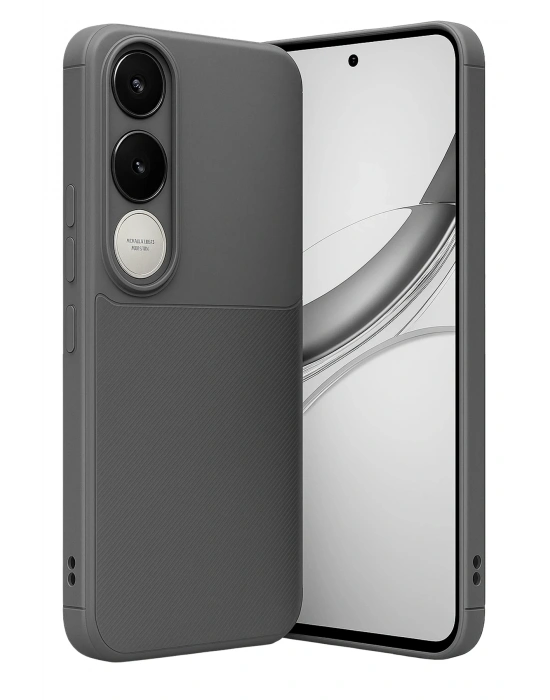 Newface Vivo V50 Lite 4G Auto Focus Karbon Kapak - Gri