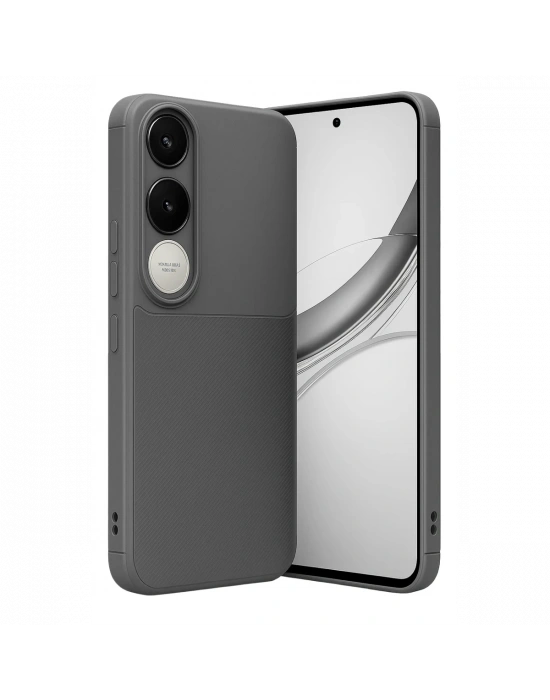 Newface Vivo V50 Lite 4G Auto Focus Karbon Kapak - Gri