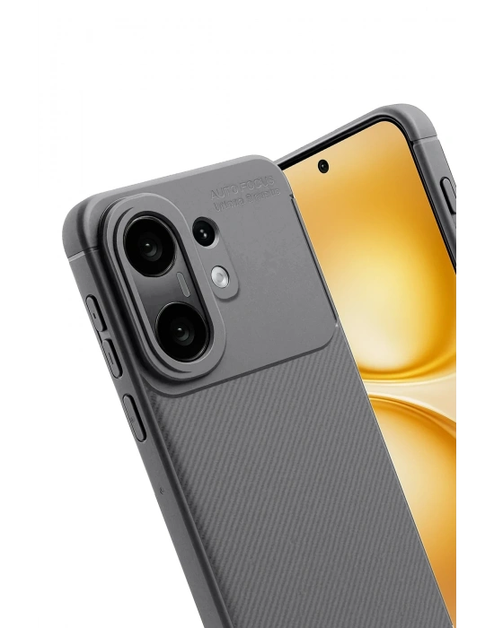 Newface Vivo X200 FE Auto Focus Karbon Kapak -Gri