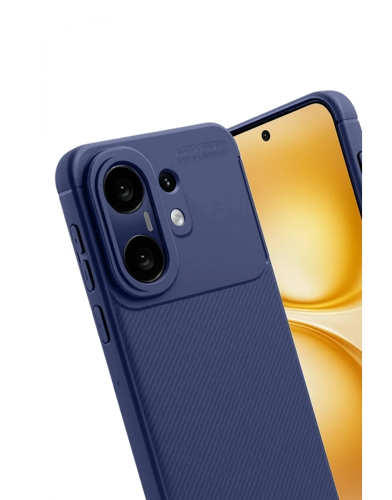 Newface Vivo X200 FE Auto Focus Karbon Kapak - Lacivert