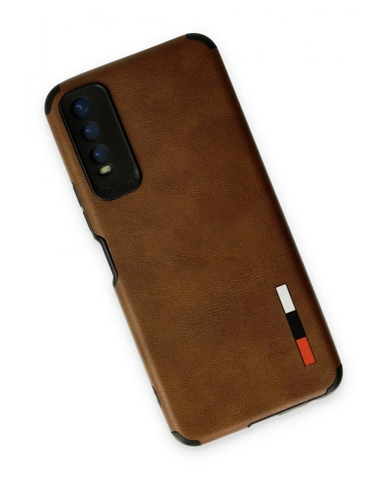 Newface Vivo Y11S Kılıf Loop Deri Silikon - Kahverengi