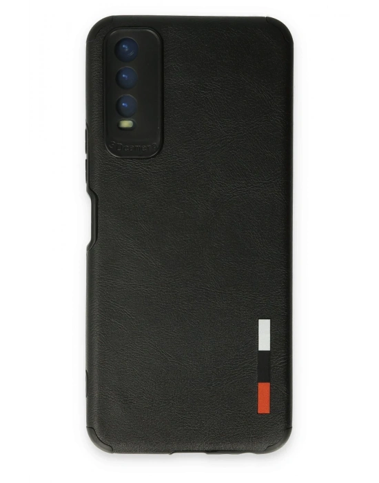 Newface Vivo Y11S Kılıf Loop Deri Silikon - Siyah