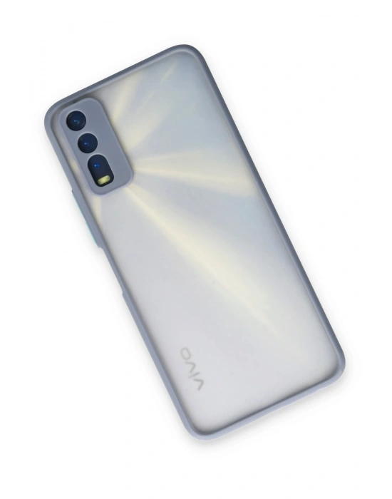 Newface Vivo Y11S Kılıf Montreal Silikon Kapak - Gri