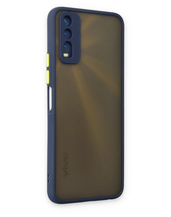 Newface Vivo Y11S Kılıf Montreal Silikon Kapak - Lacivert