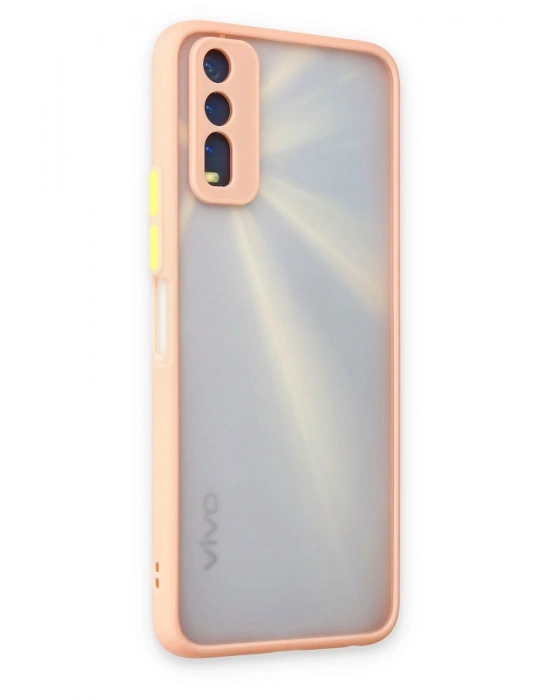 Newface Vivo Y11S Kılıf Montreal Silikon Kapak - Pembe