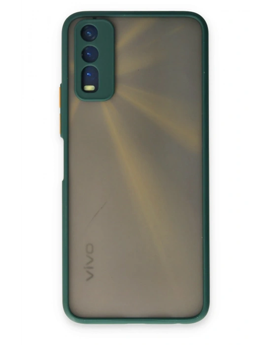 Newface Vivo Y11S Kılıf Montreal Silikon Kapak - Yeşil