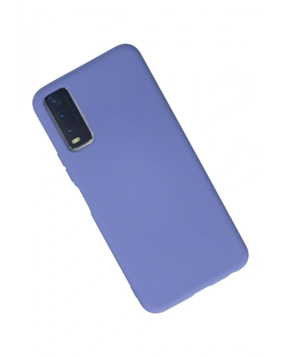 Newface Vivo Y11S Kılıf Nano içi Kadife Silikon - Lila