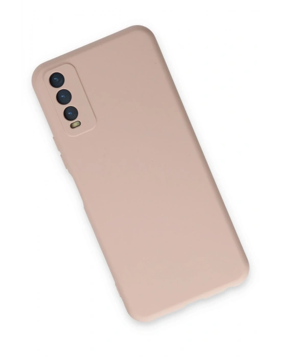 Newface Vivo Y11S Kılıf Nano içi Kadife Silikon - Pudra