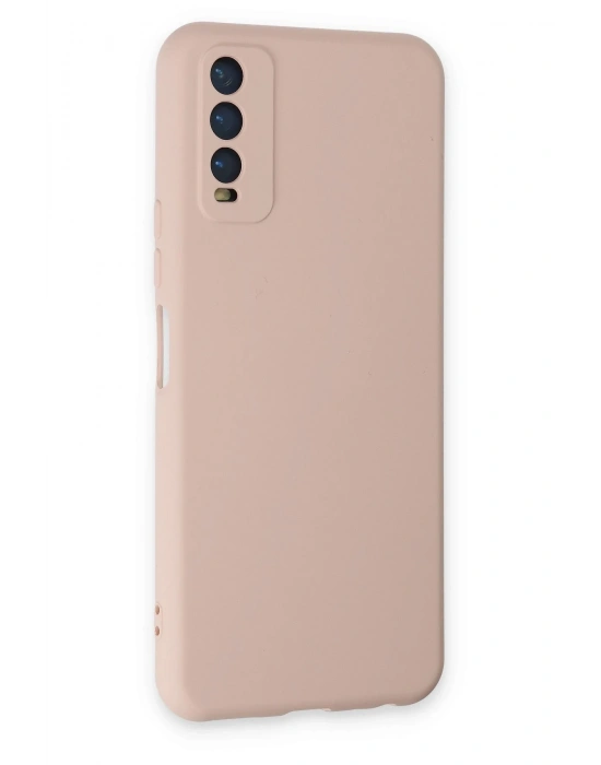 Newface Vivo Y11S Kılıf Nano içi Kadife Silikon - Pudra