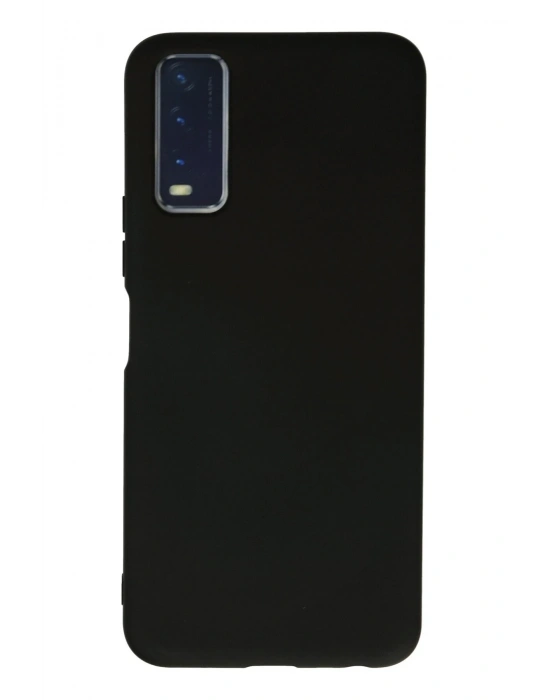 Newface Vivo Y11S Kılıf Nano içi Kadife Silikon - Siyah