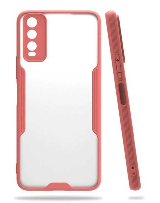 Newface Vivo Y11S Kılıf Platin Silikon - Pembe