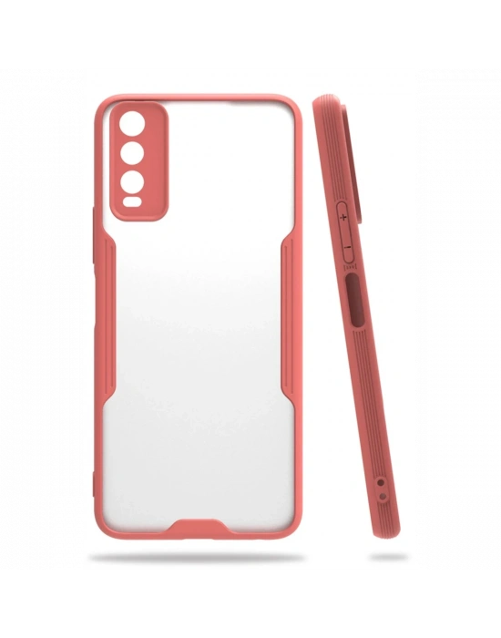 Newface Vivo Y11S Kılıf Platin Silikon - Pembe