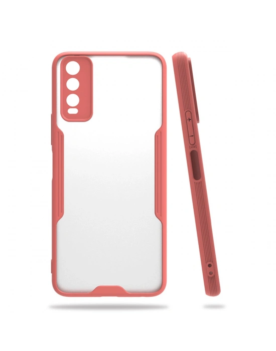 Newface Vivo Y11S Kılıf Platin Silikon - Pembe