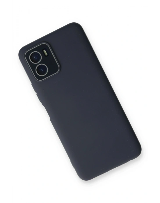 Newface Vivo Y15S Kılıf Lansman Glass Kapak - Lacivert