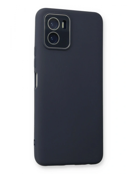 Newface Vivo Y15S Kılıf Lansman Glass Kapak - Lacivert